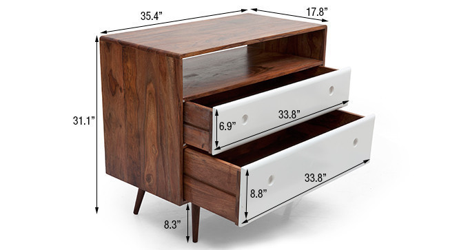 ROSELL DESK AND CHEST OF DRAWERS STUDY SET